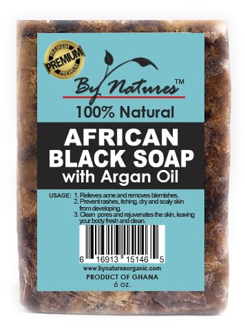 By Natures African Black Soap With Argan Oil 6.5 oz
