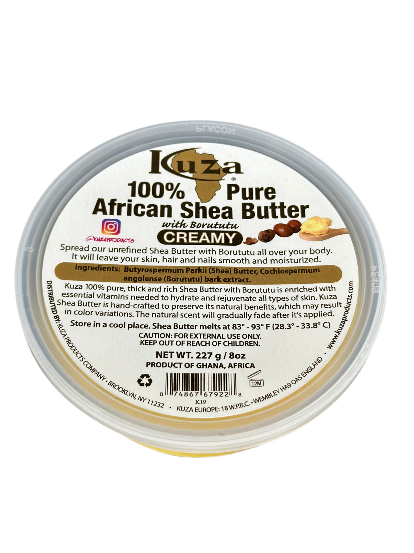 Kuza 100% Pure African Shea Butter Creamy
