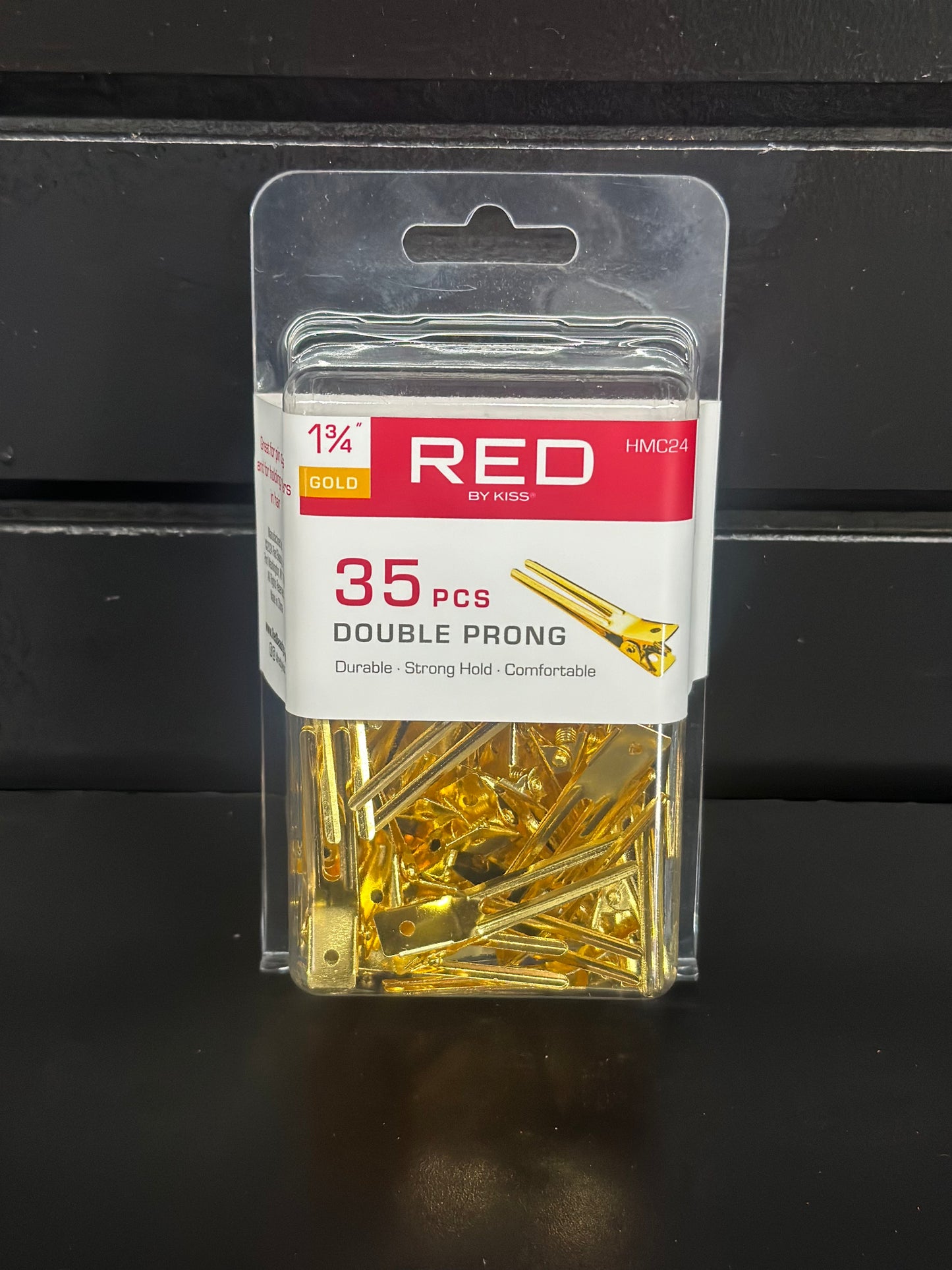 Red by kiss 1 3/4 double prong -35 pcs - gold