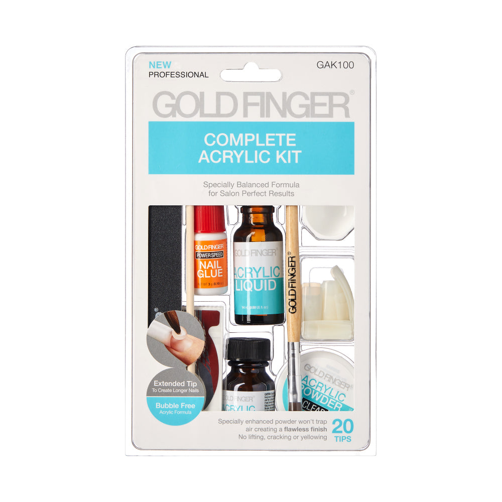 GoldFinger Complete Acrylic Kit 20 tips