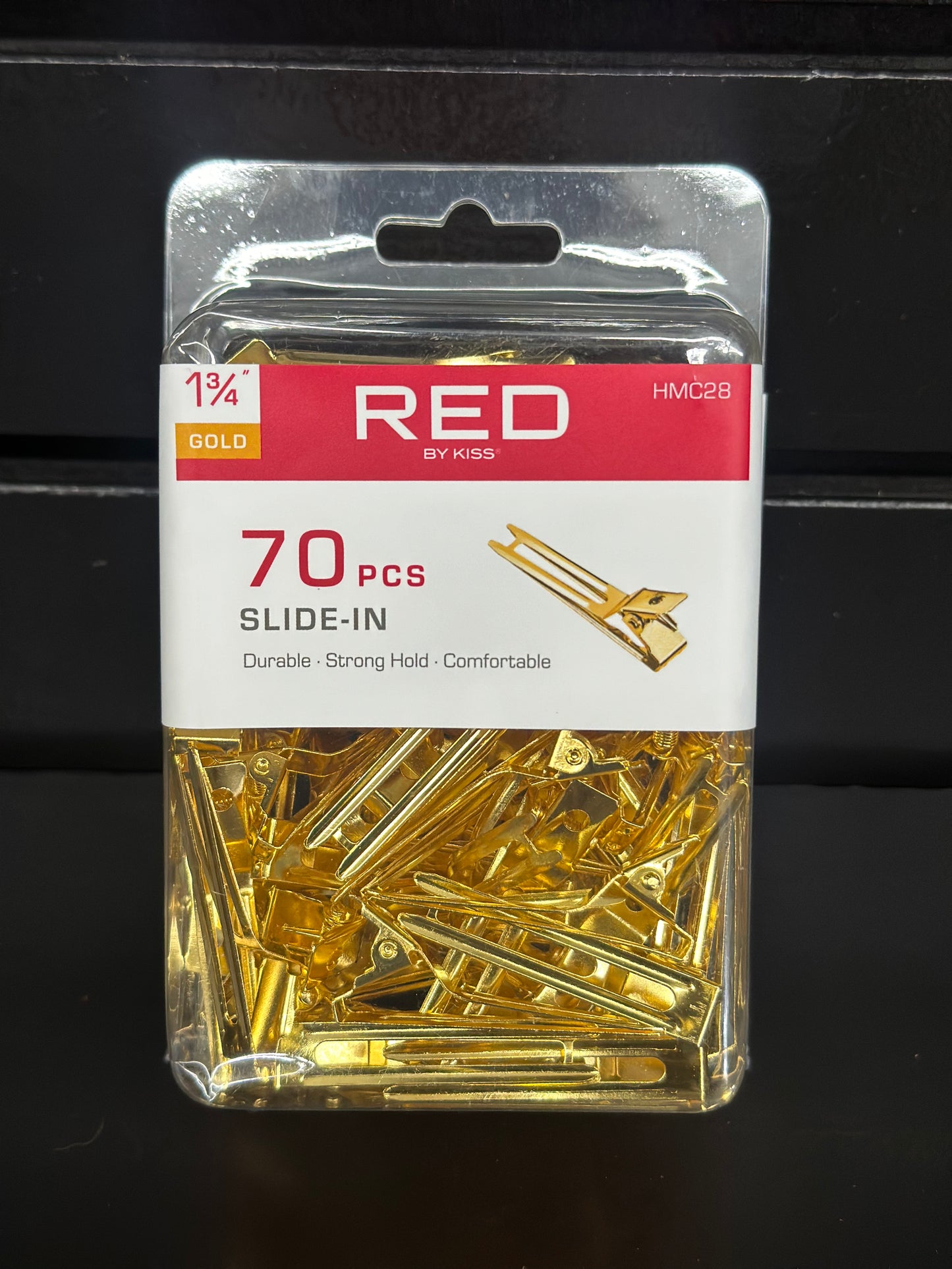Red by kiss 1 3/4 slide-in - 70 pcs - gold