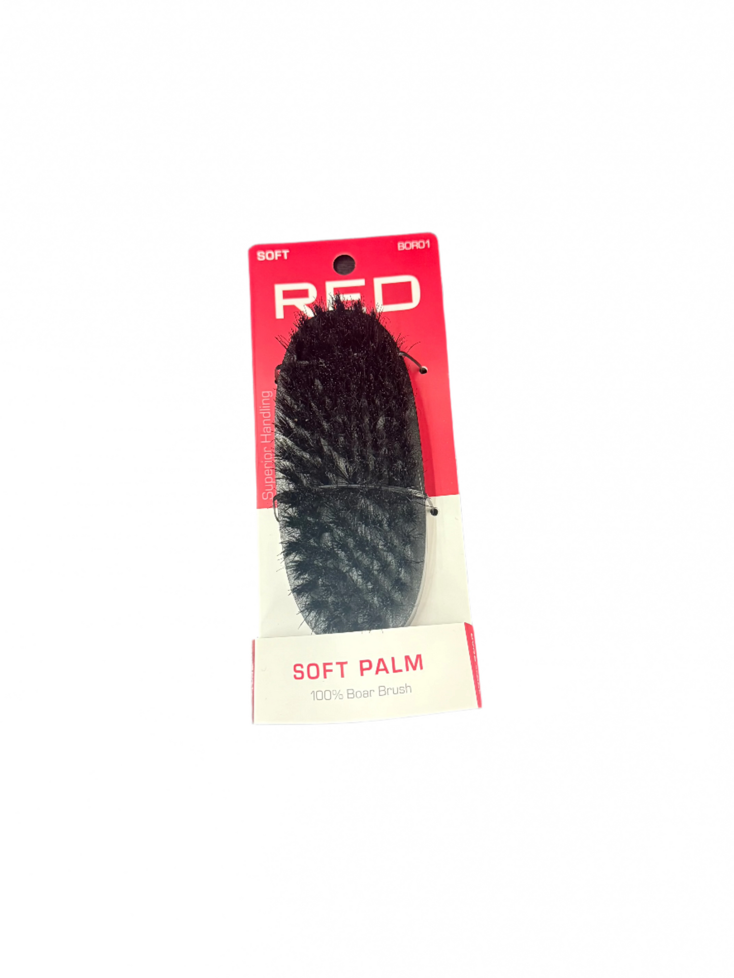 Red By kiss Soft palm 100% Boar Brush