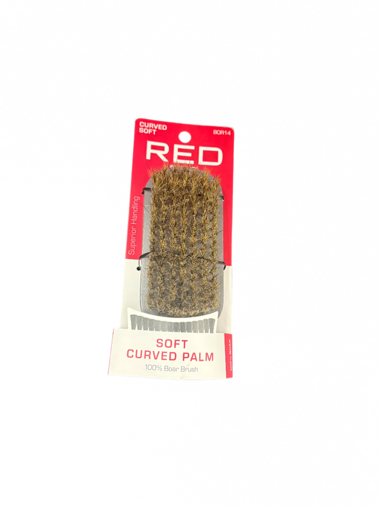 Red By Kiss Soft Curved Palm 100% Boar Brush