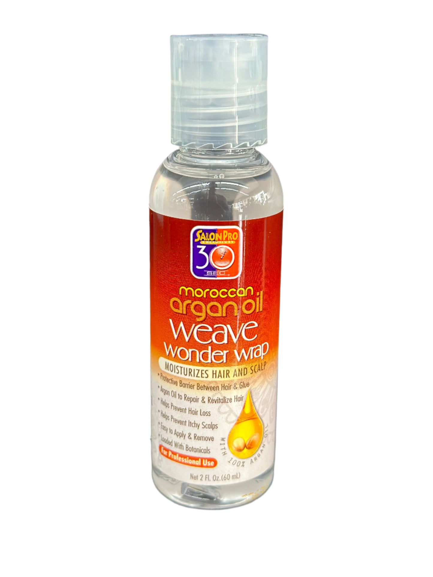 Salon Pro Exclusive 30 Sec Moroccan Argan Oil Weave Wonder Wrap 2fl oz