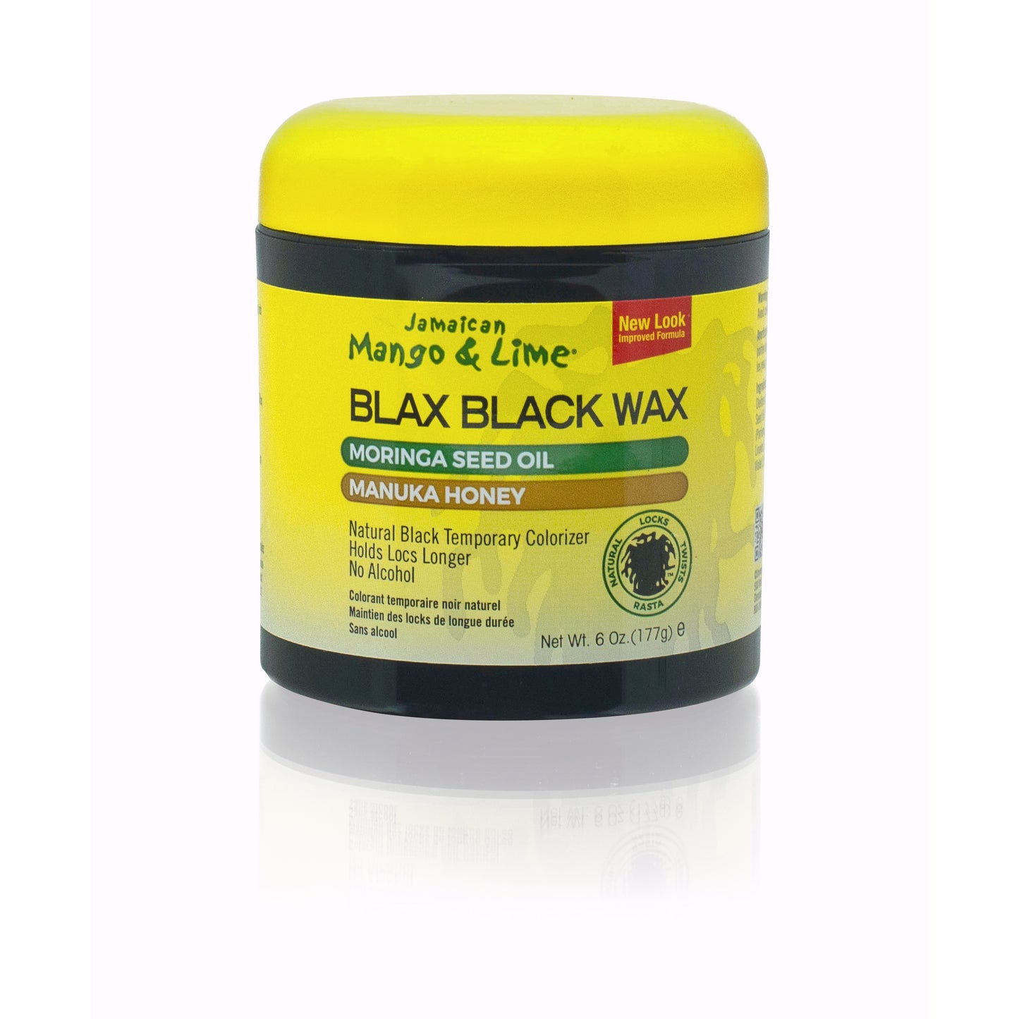 Jamaican Mango & Lime locking Blax Black wax - 6 oz