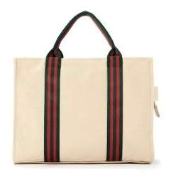 Red By Kiss Canvas Tote Bag - Black