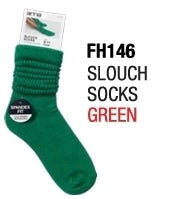 Red Slouch Socks Size 6-8 (Green)