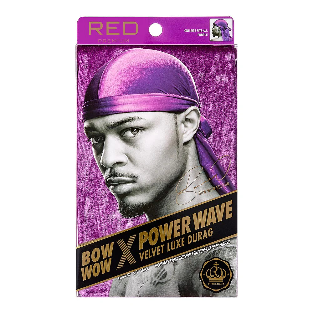 Red Premium. Power Wave Velvet Luxe. Durag (Purple)