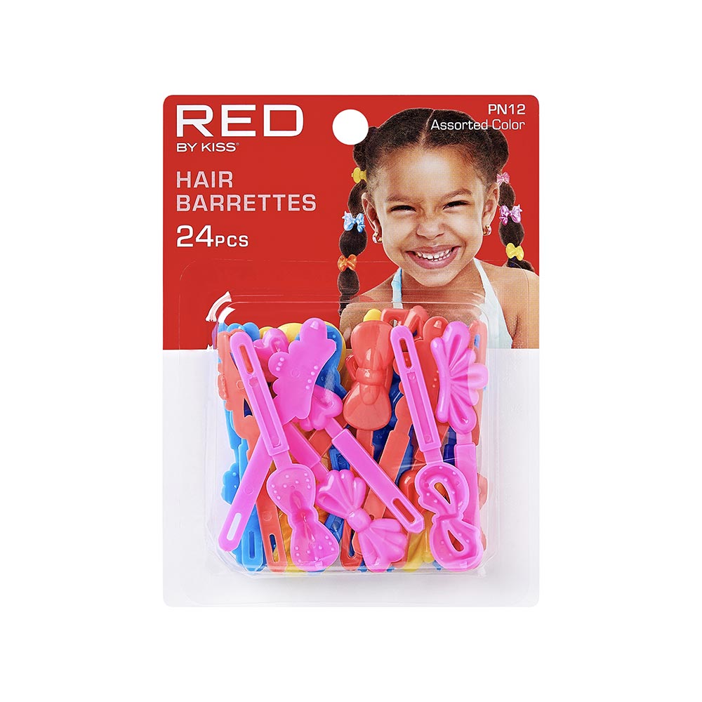 Red By Kiss Hair Barrettes 24 Pcs - (Assorted)