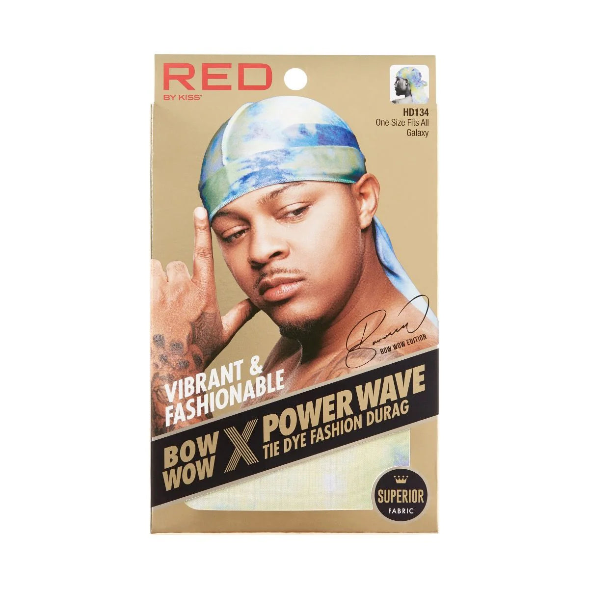 Red By Kiss Power Wave Tie Dye Fashion Durag ( Galaxy)