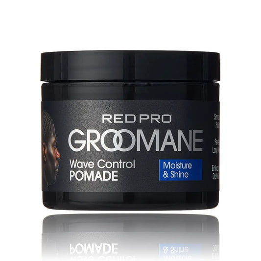 Red Pro Groomane Wave control pomade - 3 oz { Moisture & Shine}