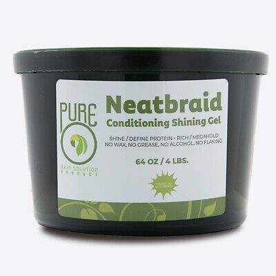Pure Hair Solution Neat Braid Conditioning Shining Gel - 64 oz