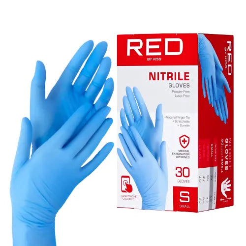 Red By Kiss Nitrile Gloves (Small)