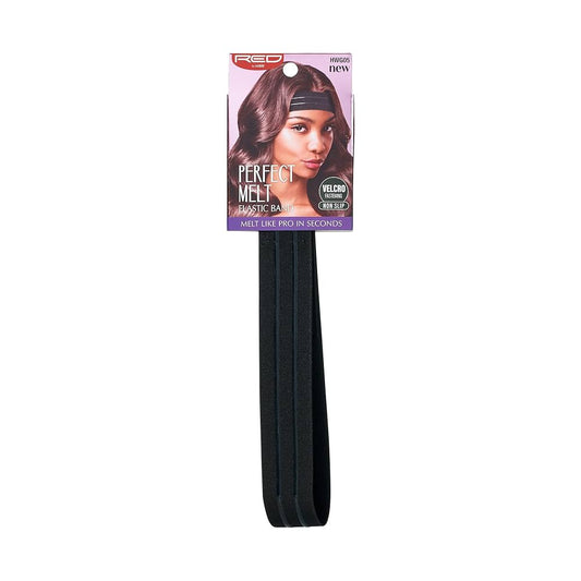 Red By Kiss Perfect Melt Elastic Band (None Slip Silicone) - 1 1/8" (Black) - HWG05