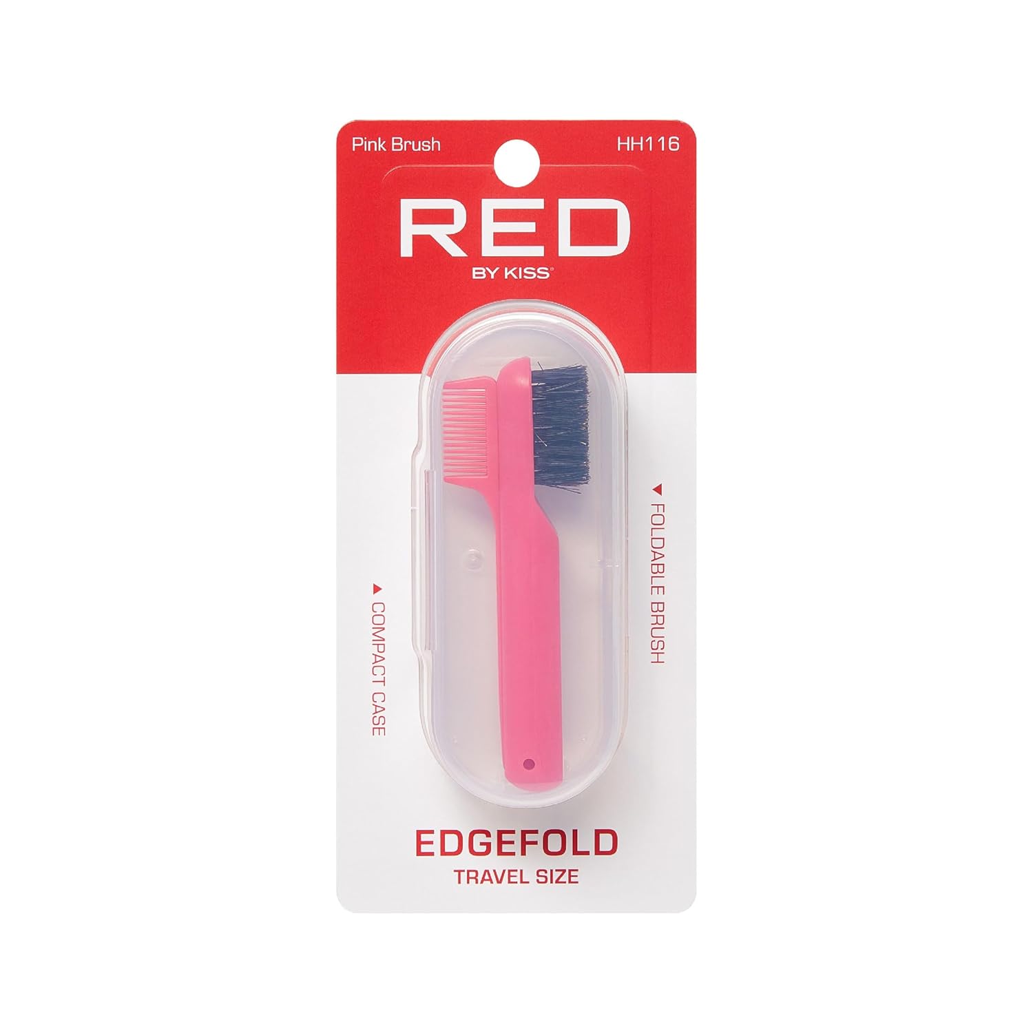 Red By kiss edgle fold travel size 2 in 1 - pink