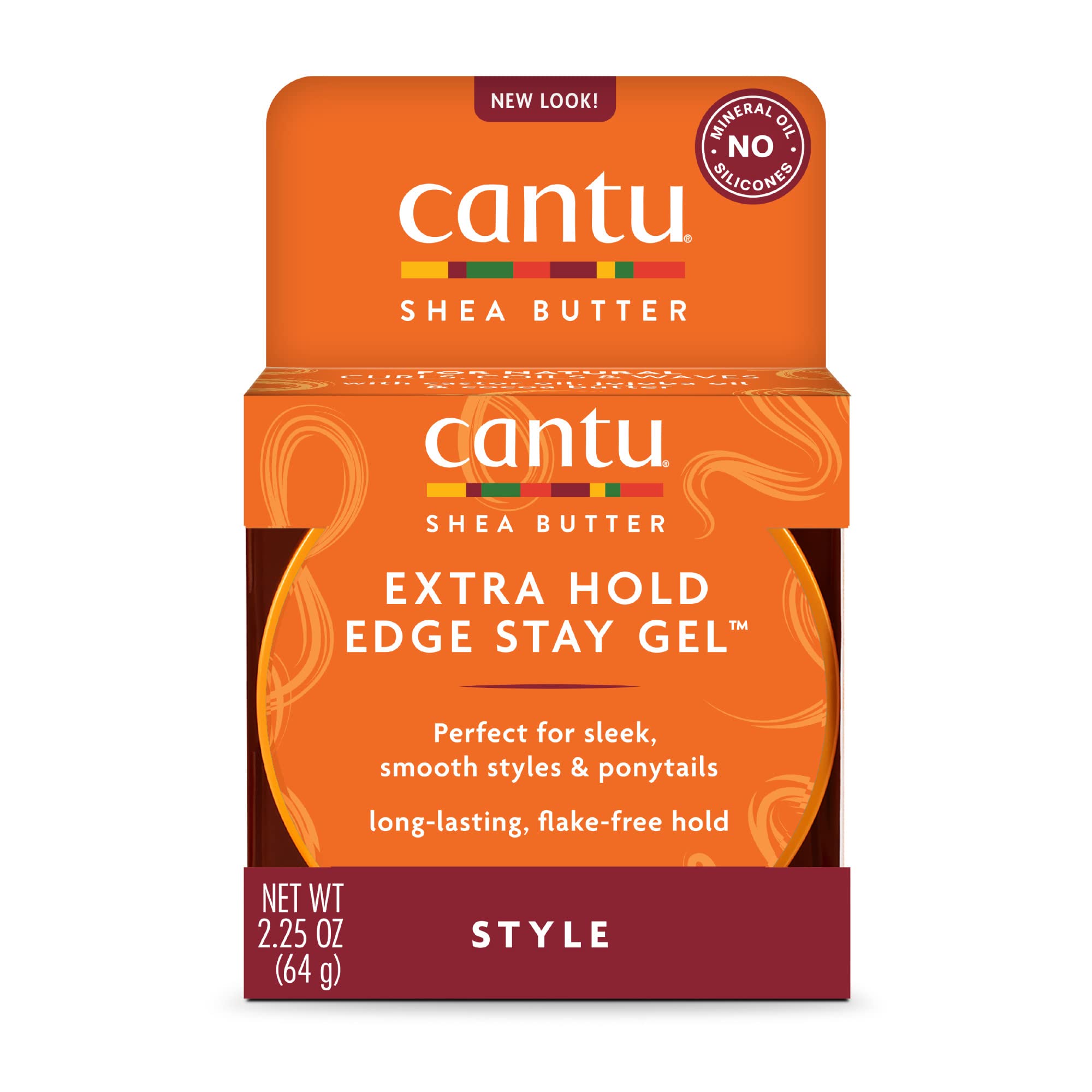 Cantu Shea Butter Extra Hold Edge Stay Gel (Style) - 2.25 oz