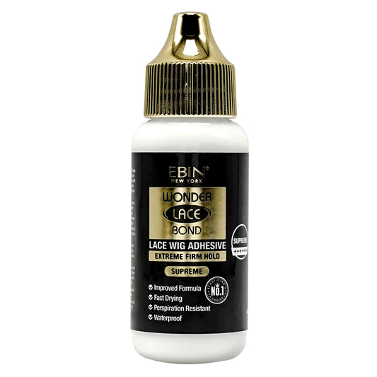 Ebin New York Wonder Lace Bond Lace Wig Adhesive Extreme Firm Hold - 3.04 fl oz