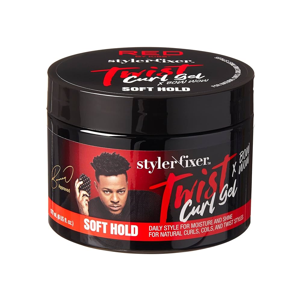 Red By kiss Styler/fixer Twist Curl Gel X Bow Wow Soft Hold - 6 oz