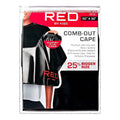 Red By kiss Comb-out Cape (Black)