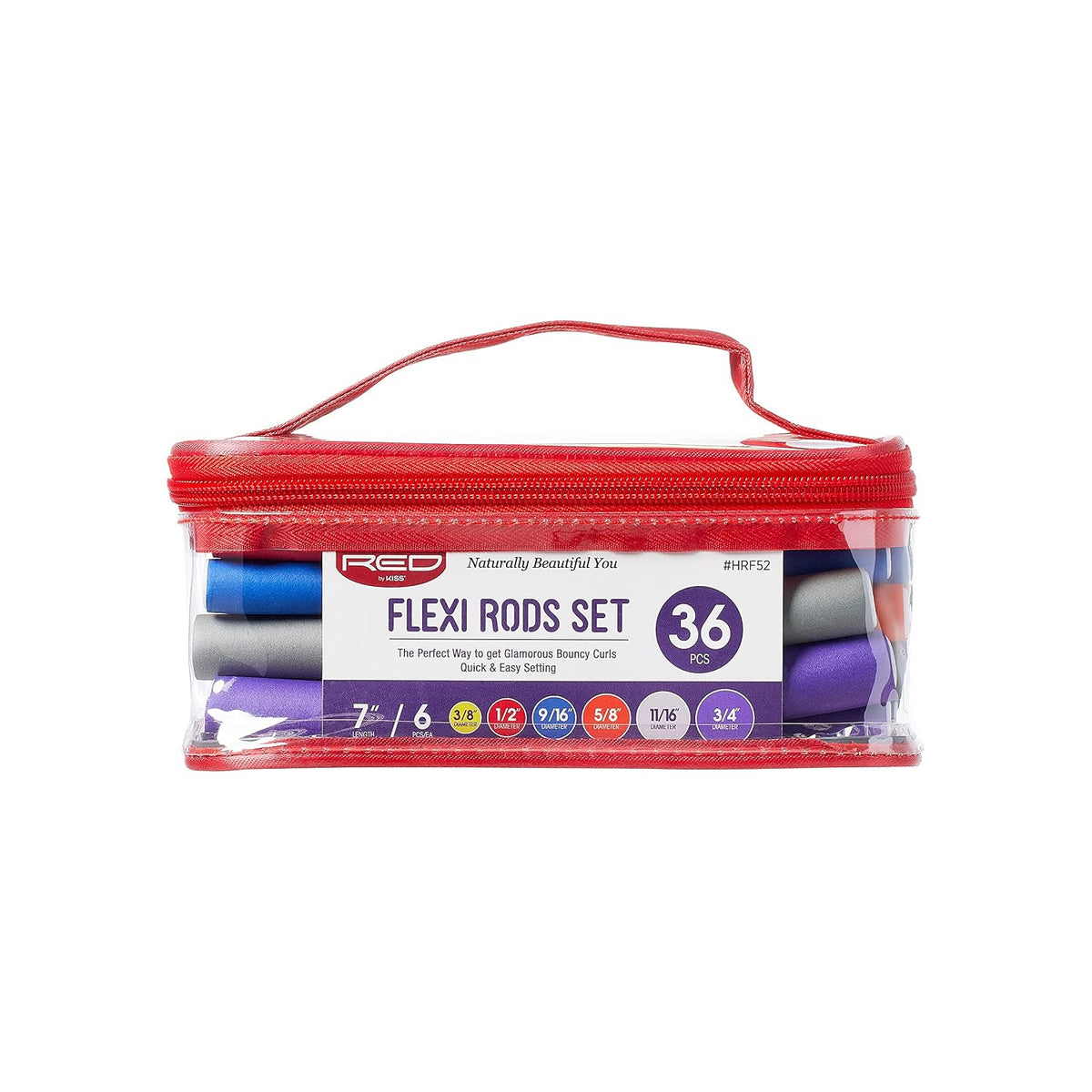Red by Kiss 36pcs Flexi Rods Set