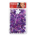 Red By Kiss Large Hair Beads - 240 Pcs ( Purple Assorted)