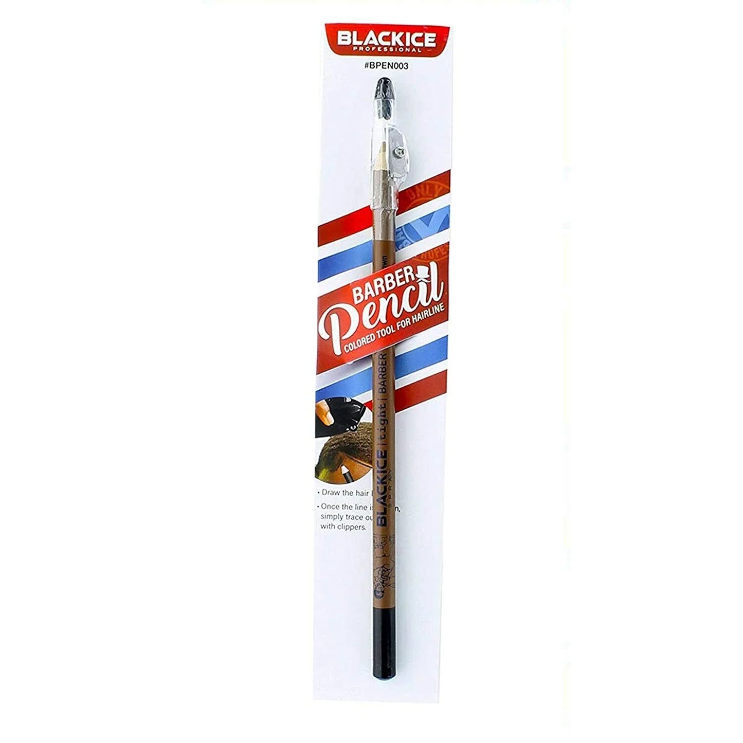 Black Ice Professional Barber Pencil (Brown)