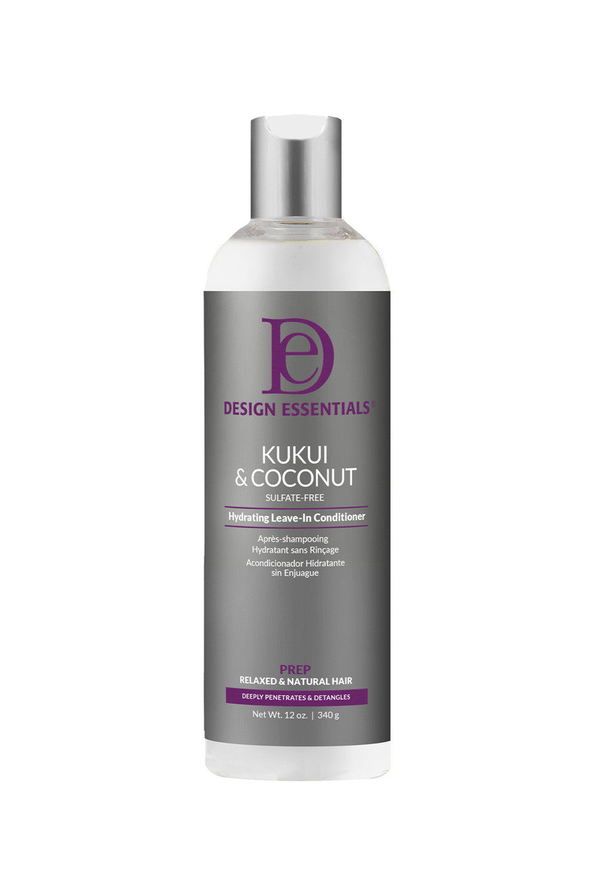 Design Essentials Kukui & Coconut hydrating leave in Conditioner - 12 fl oz