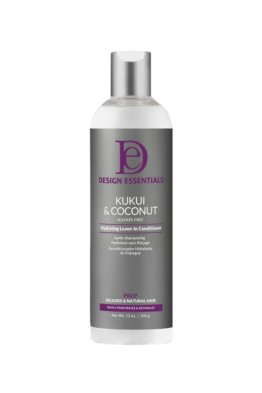 Design Essentials Kukui & Coconut hydrating leave in Conditioner - 12 fl oz