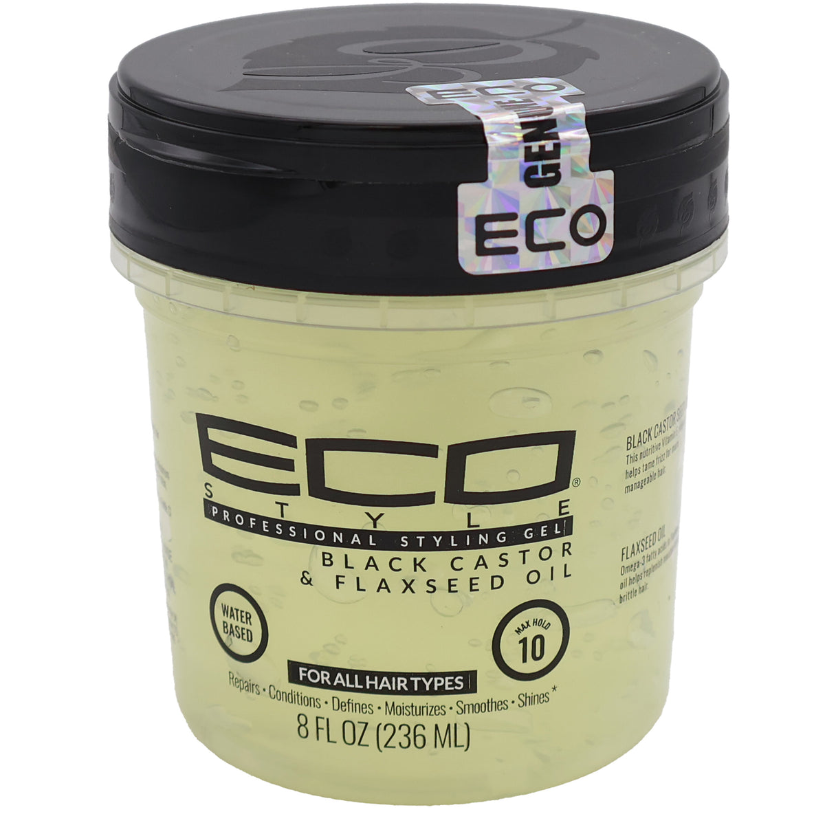 Eco Style Black Castor & Flaxseed Oil - 8fl oz