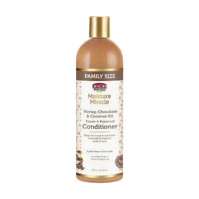 African Pride Moisture Miracle Honey , Chocolate & coconut oil conditioner - 16 fl oz