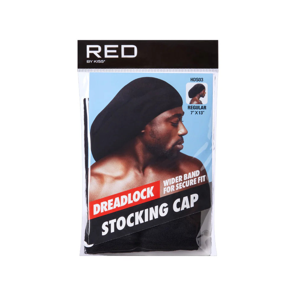 Red By kiss Wider Band For Secure Fit Stocking Cap  - Regular (Black)