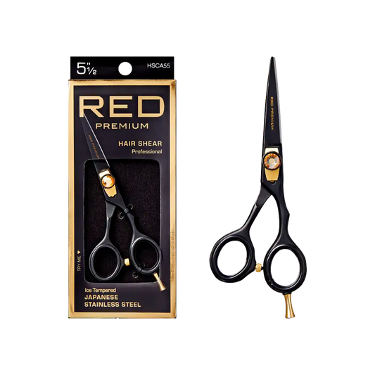 Red Premium Hair Shear - 5"1/2