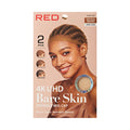 Red 4k UHD Bare Skin Invisible Wig Cap 2pcs (Natural Brown) - HWC32