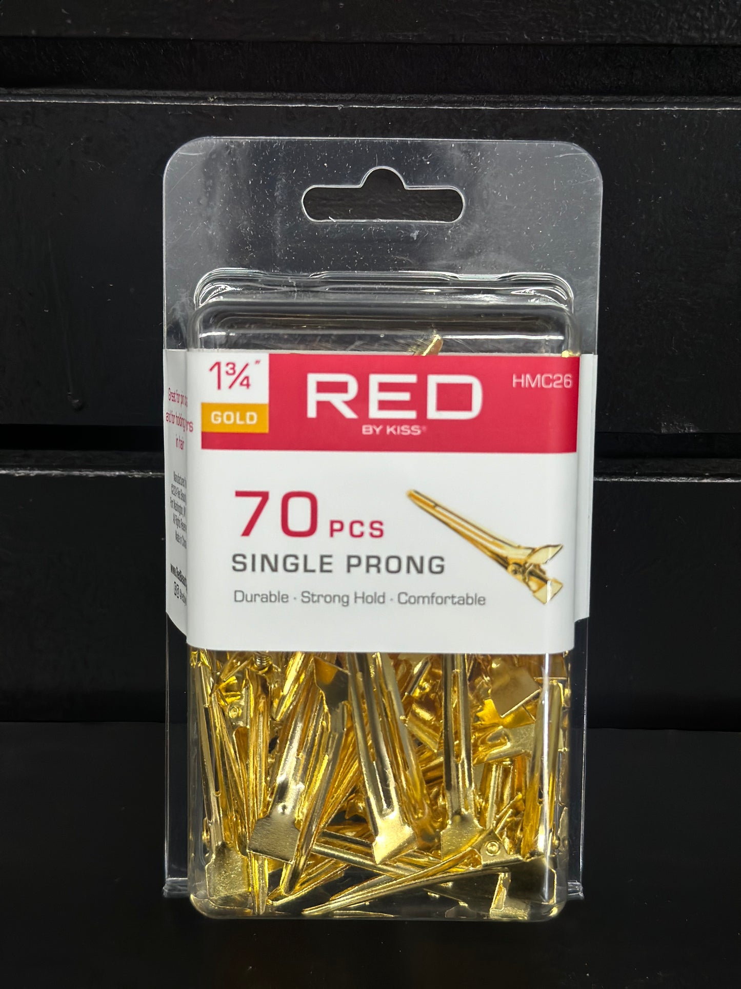 Red By Kiss 1 3/4 Single Prong - 70 pcs - gold