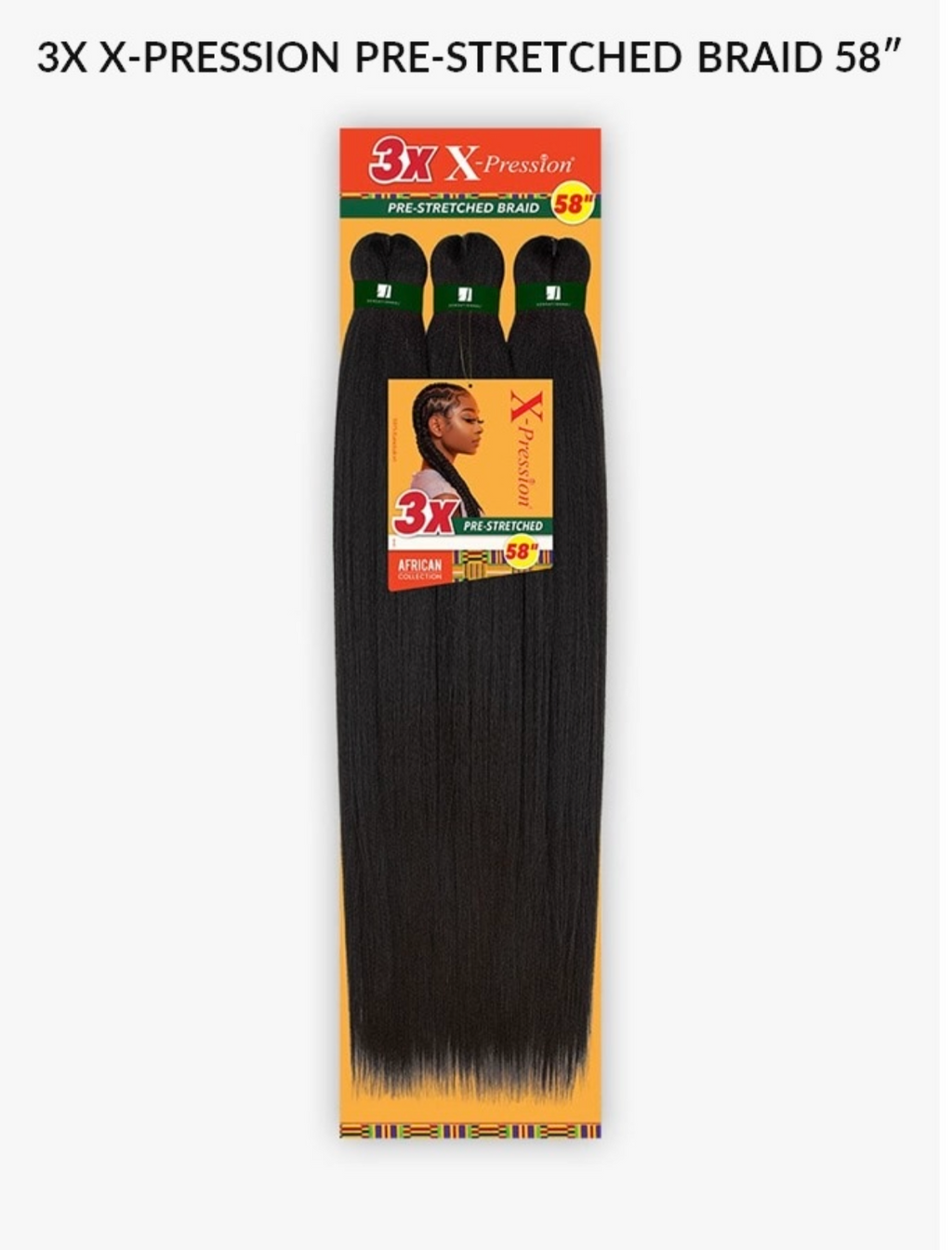 Sensationnel 3X X-PRESSION PRE-STRECTHED BRAID 58"