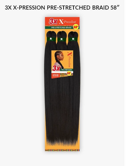 Sensationnel 3X X-PRESSION PRE-STRECTHED BRAID 58"