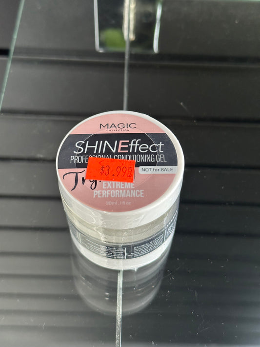 Magic Collection Shine Effect Professional Conditioning Gel / Tinted Fiber Edge Control Gel Black