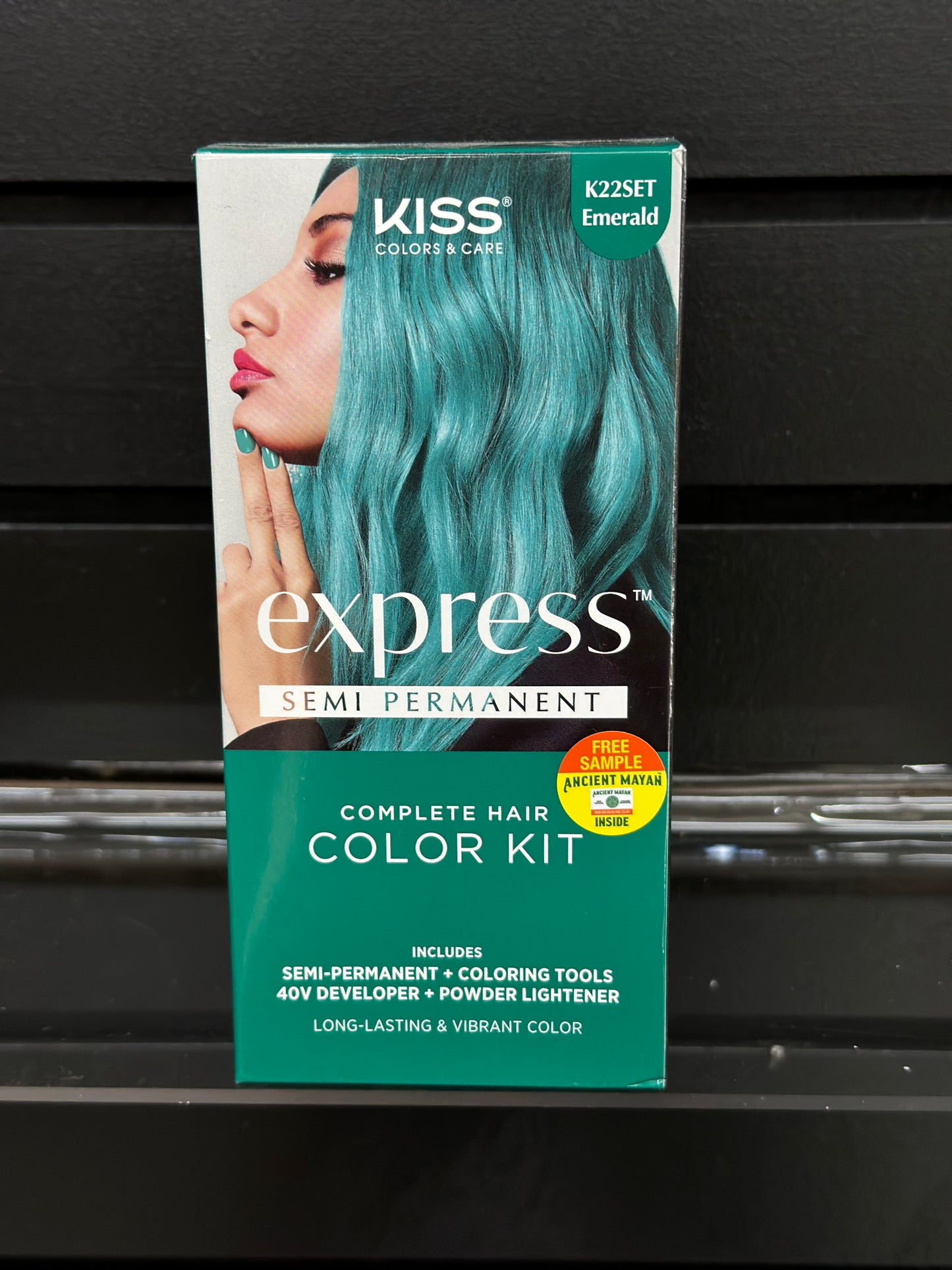 Kiss Colors & Care (Emerald) Semi-Permanent Color Kit