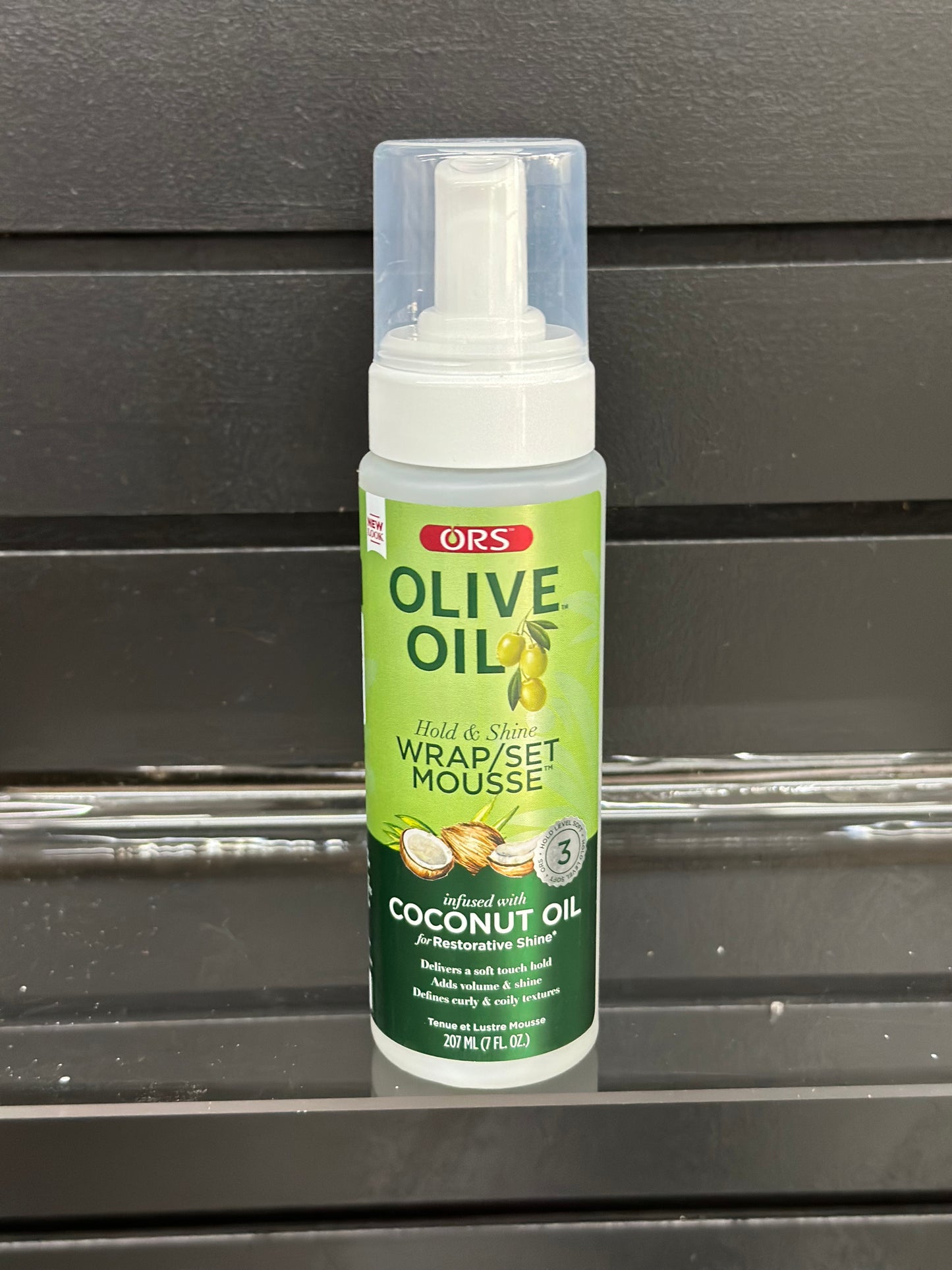 ORS Olive Oil Hold & Shine Wrap/Set Mousse