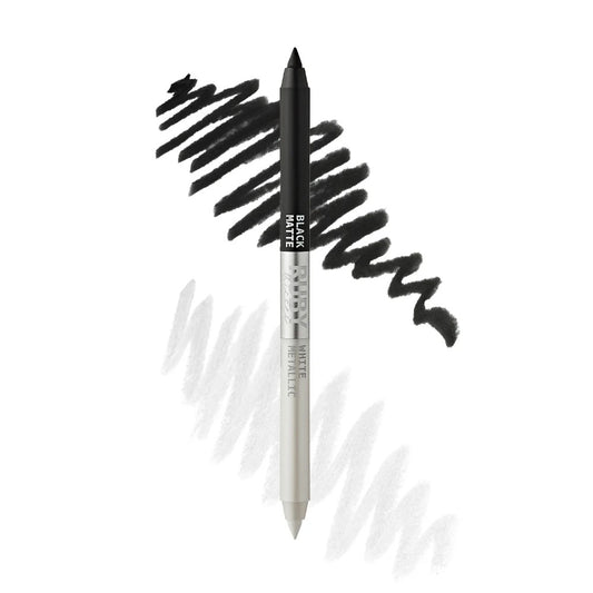 Ruby Kisses Matte & Metallic Duo Eyeliner - Black & White