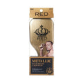 Red Premium Metallic Boar Brush X Bow Wow 2 Bristles in 1 - Curved Palm - BR09