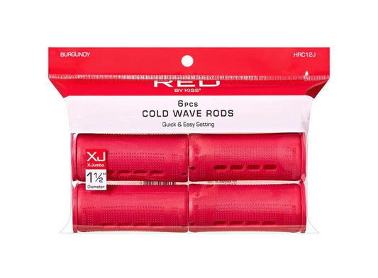 Burgundy By Kiss Cold Wave Rods -6pcs
