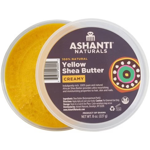 Ashanti Naturals Yellow Shea Butter Creamy 8 oz 