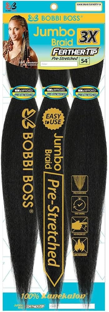 Bobbi Boss Jumbo braid feather tip 54 inch