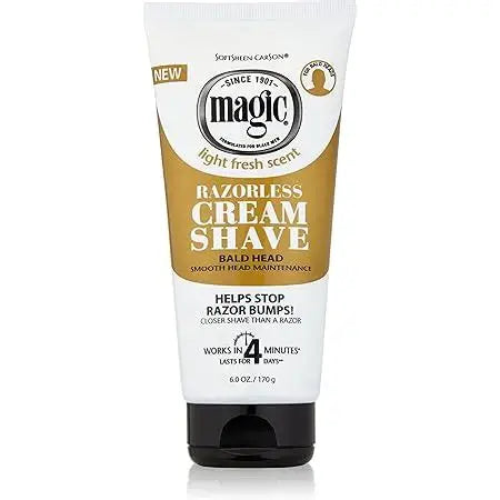 Magic Hair Removal Razor less Shave Cream - 6 oz