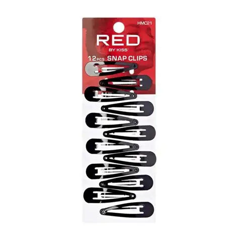 Red By Kiss 12 pcs Snap Clips - HMC21