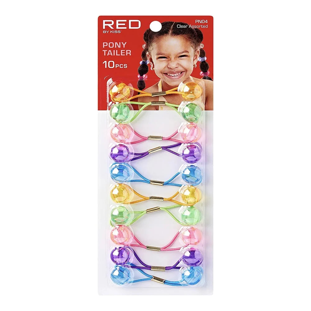Red By kiss Pony Tailer 10 pcs - PN04