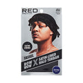 RED PREMIUM TASSEL Bow Wow X Satin Lined Halo Turban (Black)