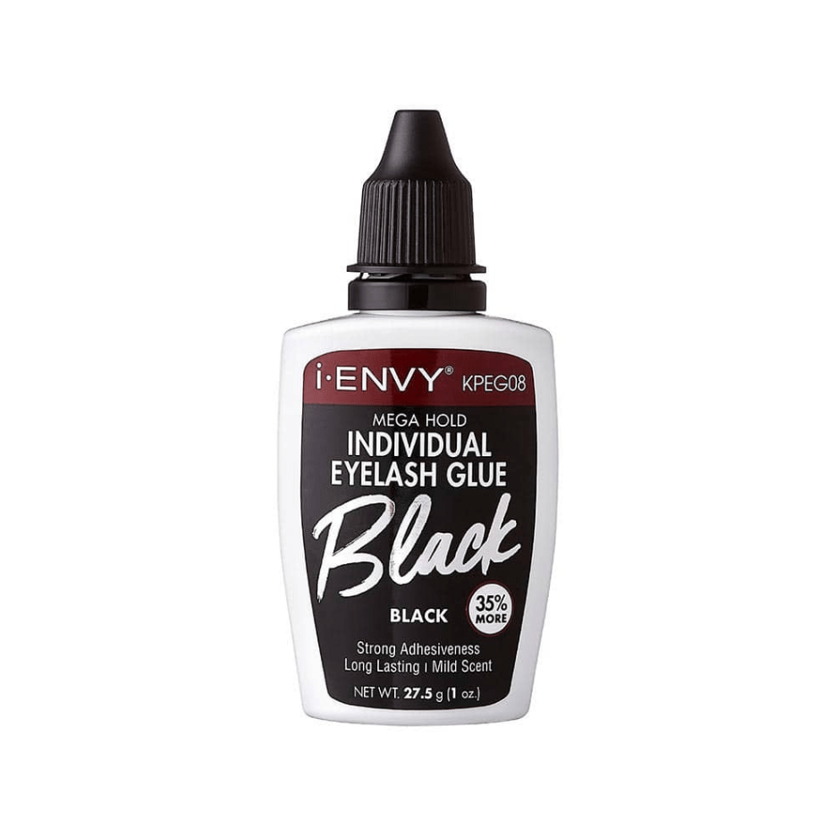 i * envy mega hold individual eyelash glue (black) - 1 oz