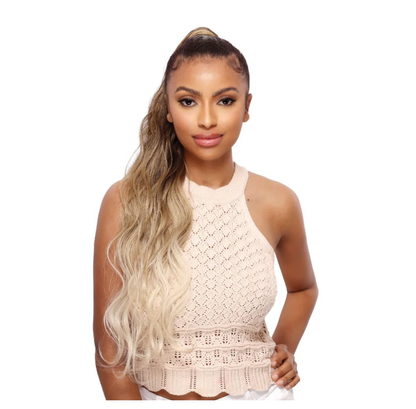 Eve Hair Ponytail Weave Platino | Body Wave | PBOY-30"| Pink Yogurt